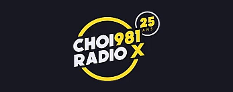 logo Radio X 98.1 CHOI en direct