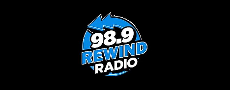 logo 98.9 Rewind Radio live