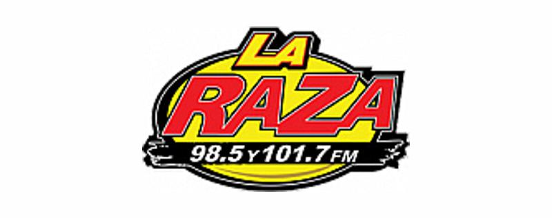 logo La Raza 98.5 y 101.7
