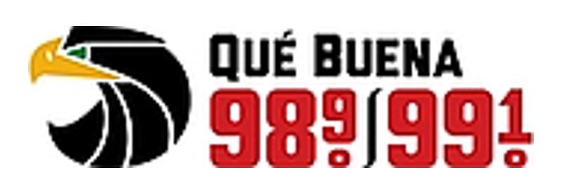 logo Que Buena 98.9 & 99.1