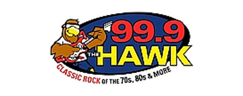 logo 99.9 The Hawk