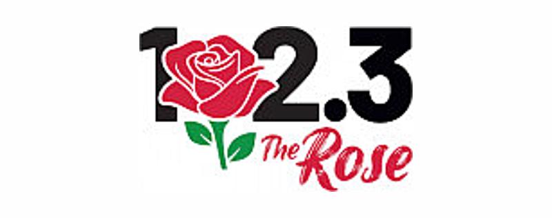logo 102.3 The Rose