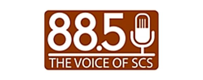 logo 88.5 the Voice of SCS