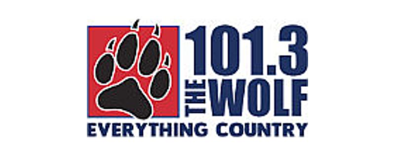 logo 101.3 The Wolf