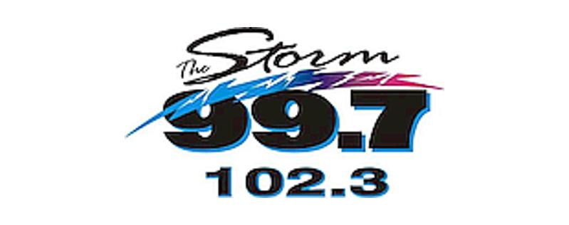 logo 99.7 The Storm