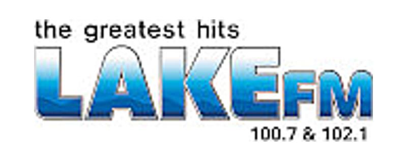 logo 100.7 & 102.1 Lake FM