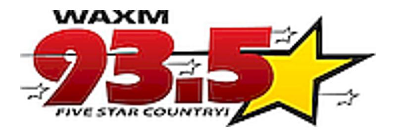 logo WAXM - Five Star Country 93.5 FM