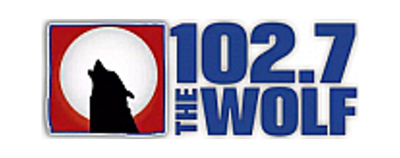 logo 102.7 The Wolf