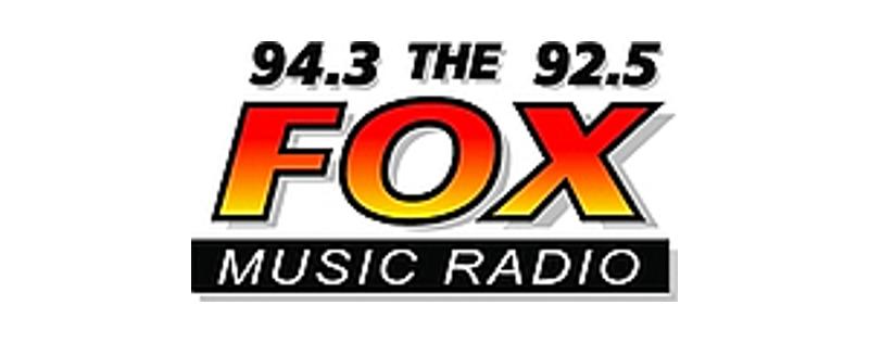 logo 94.3 & 92.5 The Fox FM