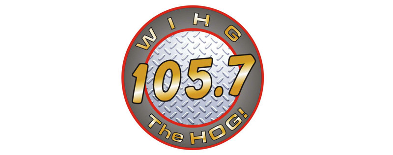 logo 105.7 The Hog